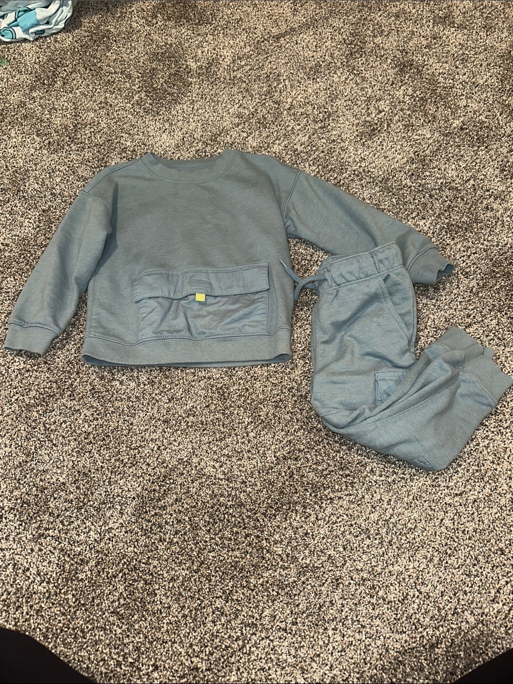 Carter's Dusty Blue Kids Matching Sweatshirt & Joggers Set